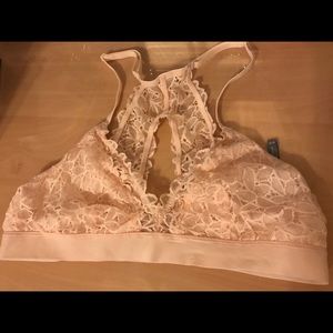 Aerie light pink bralette size medium